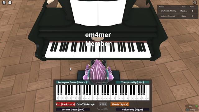 Roblox Piano (Way Back Then - Squid Game) смотреть онлайн
