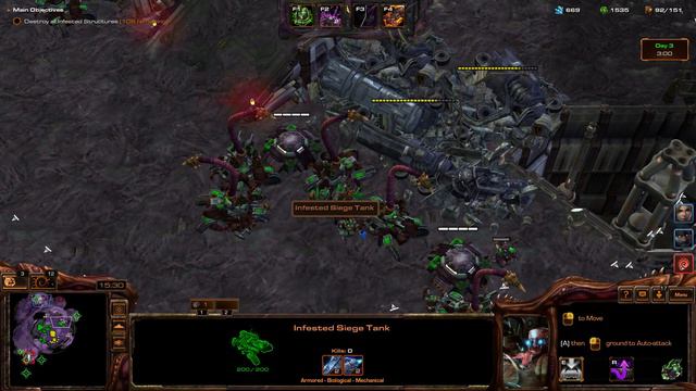 Starcraft 2 Co-op - Stukov Mecha SIEGE TANKS | Dead of Night Mission - Brutal смотреть онлайн