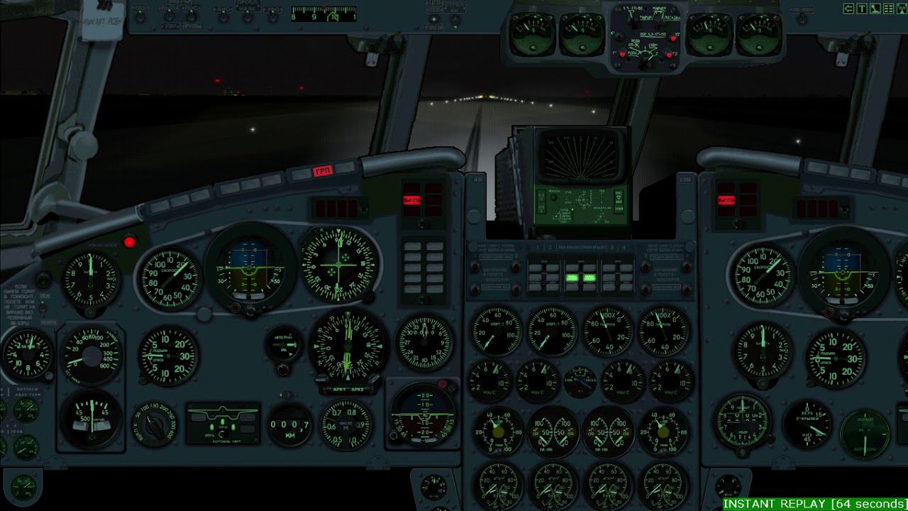 FS2004 IL-18 hard landing смотреть онлайн