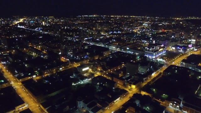 С высоты. Пермь ночью смотреть онлайн