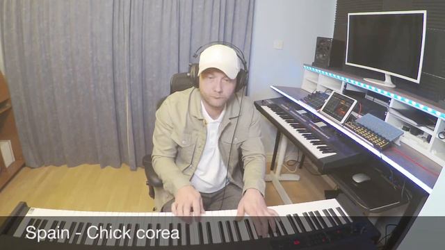Spain (Chick Corea) solo jazz improvisation - Korg D1 piano - Roland EA-7 смотреть онлайн
