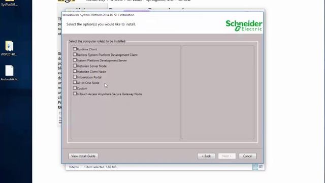 Installing Wonderware 2014 R2 SP1 InTouch Runtime