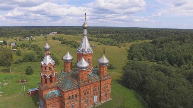Исток Волги с.Волговерховье с воздуха смотреть онлайн