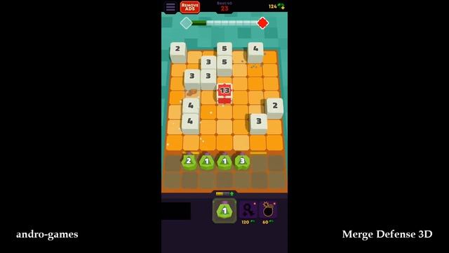 Merge Defense 3D (by MysteryTag) - offline tower defense puzzle game for Android and iOS - gameplay смотреть онлайн