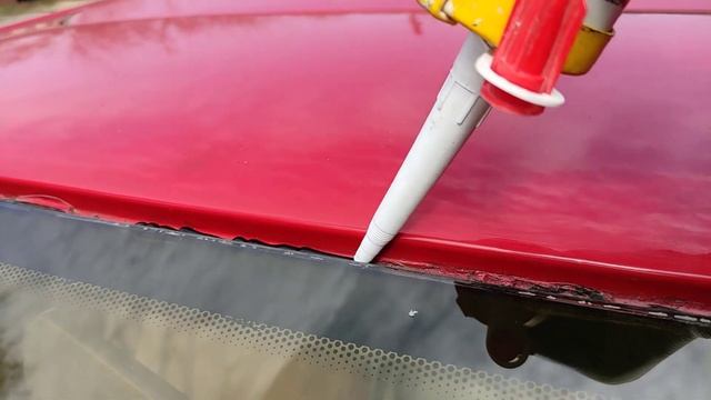 Как и чем приклеить резинку на лобовое стекло авто смотреть онлайн