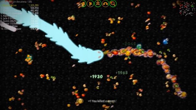 Worms Zone © 3.1M Secret Imposter Best Master Troll Top 1 Slither Snake io Online Games New 2020 смотреть онлайн