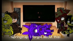 Fnaf 1 and Springtrap reacts to Our Little Horror Story episode 5