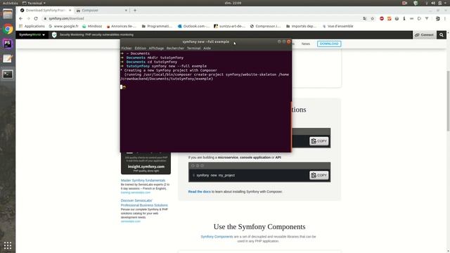 Symfony 5 - installation du projet смотреть онлайн