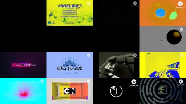 Сборник заставок в одном экране с эффектами №12. Collection Of Screensavers In One Screen №12.