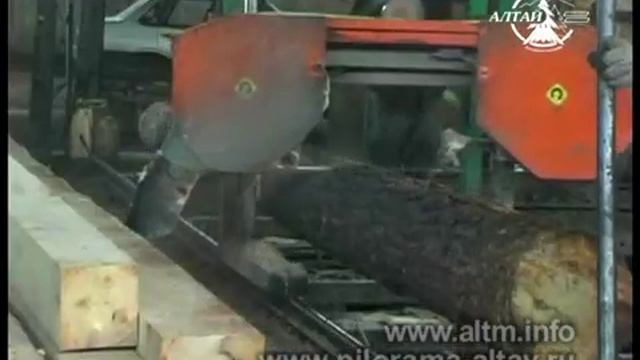Пилорама ленточная «Алтай-900» смотреть онлайн