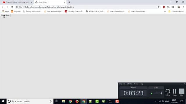 Cordova - How to create button in cordova App | Simple button example in cordova for android смотреть онлайн