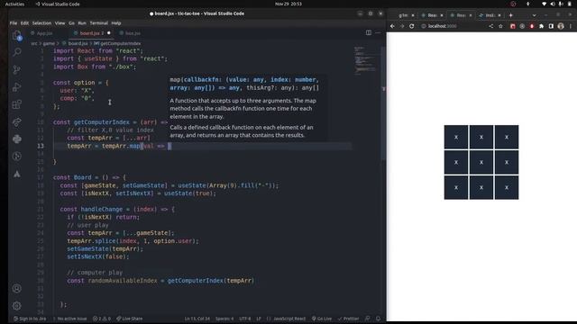 Tic Tac Toe - React Js смотреть онлайн
