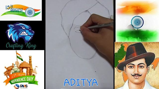 INDEPENDENCE DAY SPECIAL || HOW TO MAKE BHAGAT SINGH || TUTORIAL BY CRAFTING KING смотреть онлайн