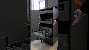 SPACE TOWER BLUM, пример ящиков MERIVOBOX. Преимущества над высокими выдвижными колоннами