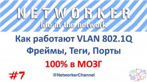 Как работают VLAN 802.1Q. Фреймы, теги, порты.