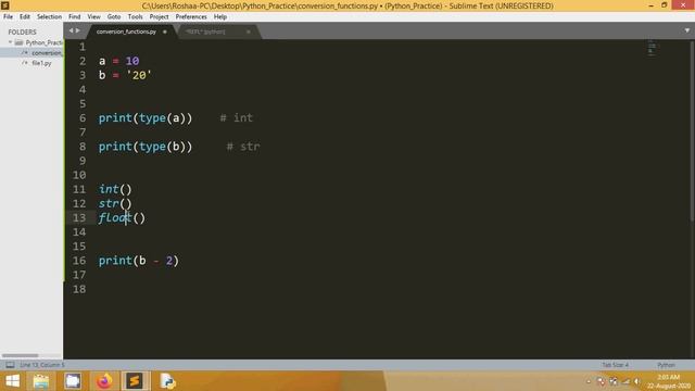 #5 How To Use Conversion Functions In Python смотреть онлайн