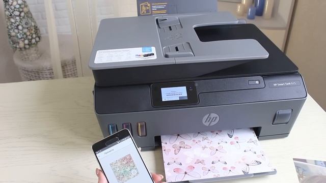 Декупаж с распечаткой на струйном принтере / Обзор МФУ HP Smart Tank 615 смотреть онлайн