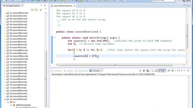 Learn Java - Exercise 02x - Java Arrays and Loops смотреть онлайн
