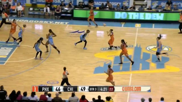 Leilani Mitchell with the rejection vs the Sky | 28 July 2017 смотреть онлайн