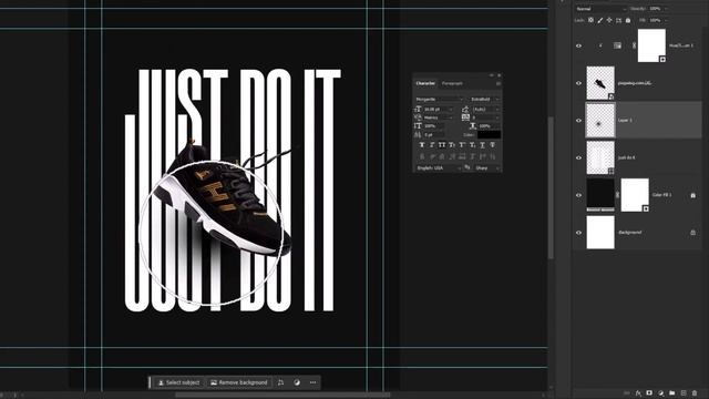 Shoe Poster Design in Photoshop: Step-by-Step Tutorial смотреть онлайн