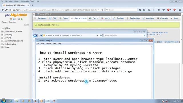 How to install wordpress in XAMPP Localhost смотреть онлайн