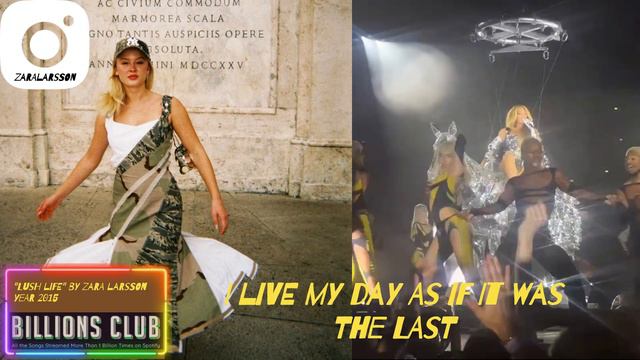 "Lush Life" by Zara Larsson - Billions Club - Year 2015 (with lyrics) смотреть онлайн
