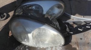 Полировка 13 летних фар Ланос