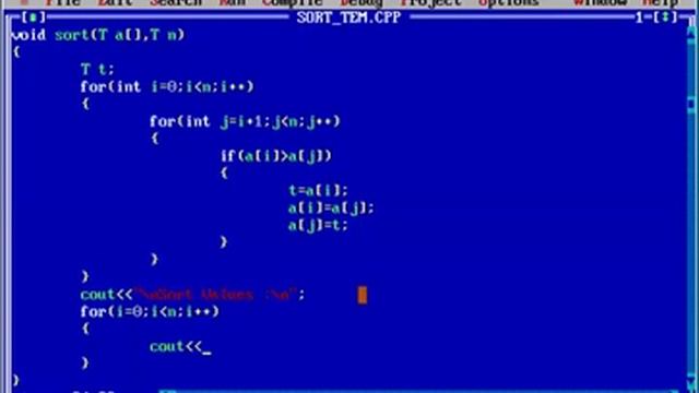 Sort Integer And Float Values Using Template Function In C++ In Tamil смотреть онлайн