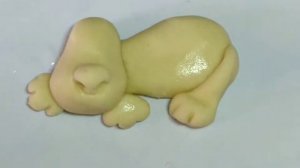 Собачка из солёного теста. Лепим с детьми.