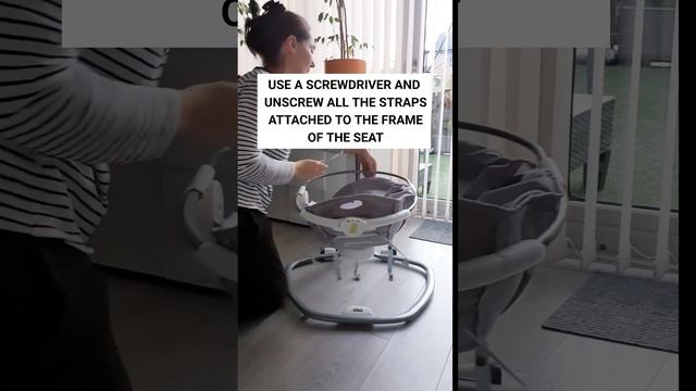 HOW TO DISASSEMBLE JOIE SWING, JOIE SERINA SWIVEL SWING DISMANTLE смотреть онлайн