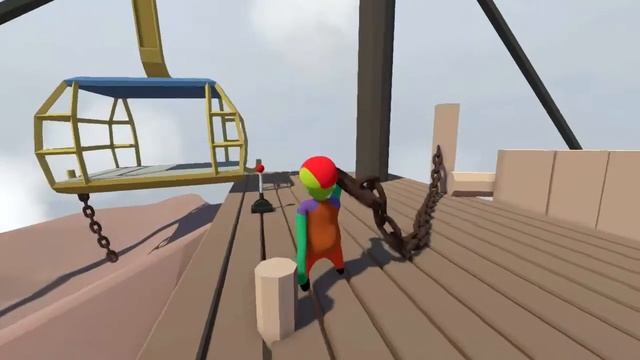 Проходим без лодки уровень Вода | Ускоренная версия | Human - Fall Flat смотреть онлайн