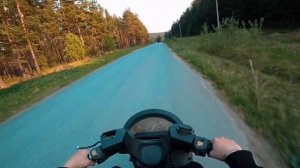 Замерил максимальную скорость на скутере 50cc