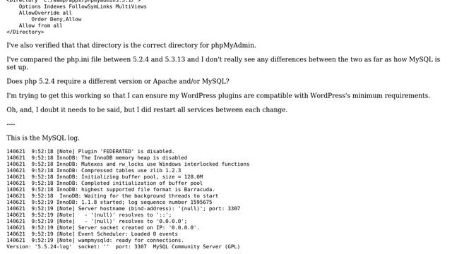 Unknown SQL server host error in phpMyAdmin after switching php versions in WAMP смотреть онлайн