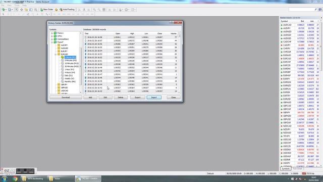 How to import CSV files into MetaTrader4 and perform strategy backtests. смотреть онлайн