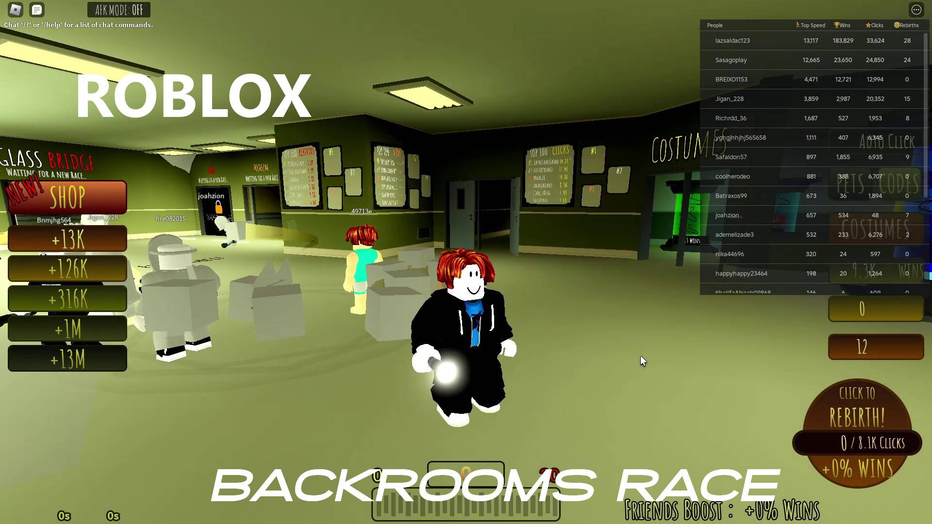 ROBLOX Бег в Закулисье (Backrooms Race)