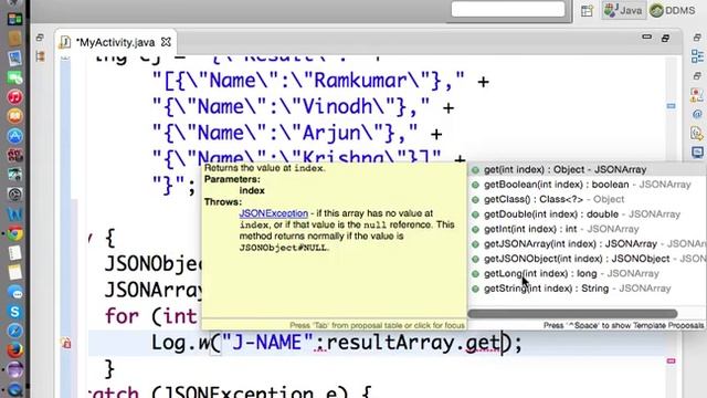 Json Example - Android смотреть онлайн