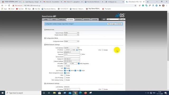 NanoStation M5 Setup And Configuration || PPPoE Configuration Step By Step