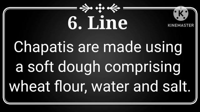 10 Lines on My Favourite Food - Chapati in english смотреть онлайн