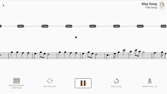 May Song | Folk Song【 Viola Sheet Music 】 смотреть онлайн
