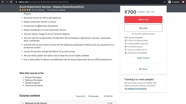 AzureKubernetesService-ElasticStack[New Course] смотреть онлайн