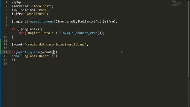 PHP ve MySQL 2 : PHP ile MySQL veri tabano oluşturma - ( Create Database ) смотреть онлайн