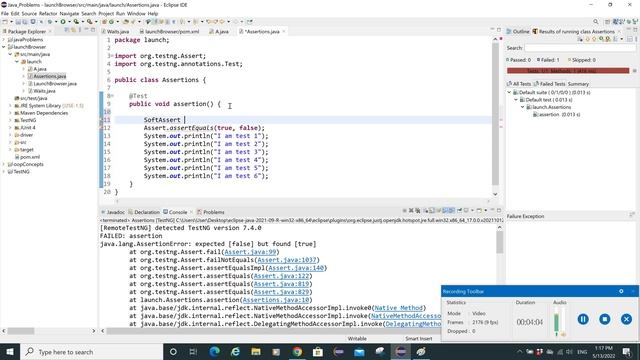 How to use Hard and Soft Assert in selenium (java) смотреть онлайн
