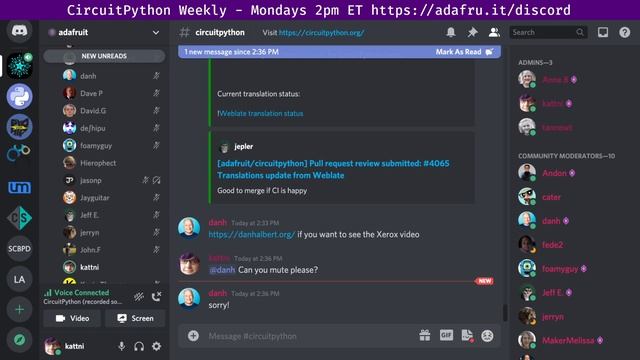 CircuitPython Weekly Meeting for January 25th, 2021 #circuitpython @circuitpython #adafruit смотреть онлайн