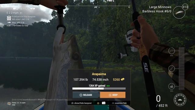 Trophy Arapaima on float (as of 2-2022) Maku-Maku Fishing Planet смотреть онлайн