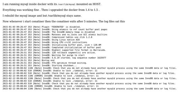 DevOps & SysAdmins: MySql server keep crashing inside docker смотреть онлайн