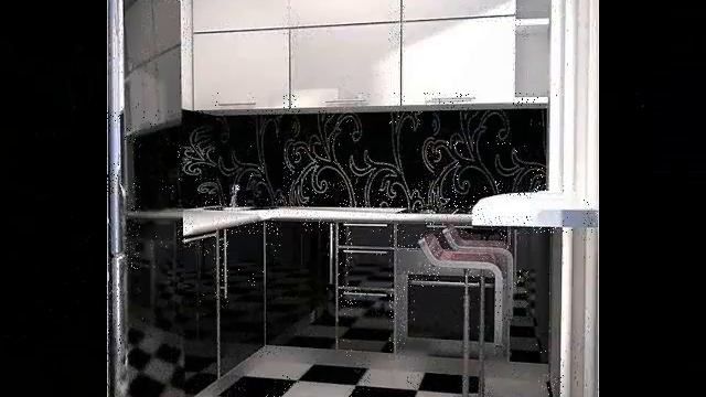 Малки кухни в черно, сиво и бяло смотреть онлайн