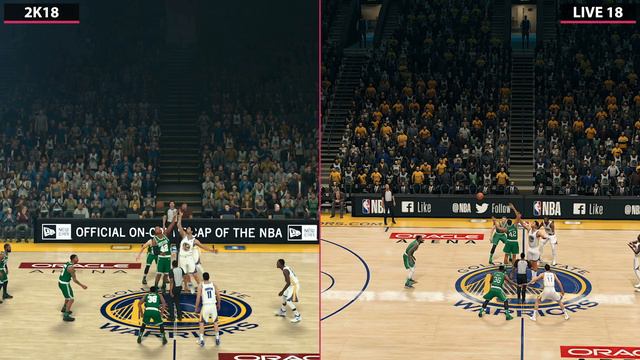 NBA 2K18 vs. NBA Live 18 Graphics Comparison on PS4 смотреть онлайн