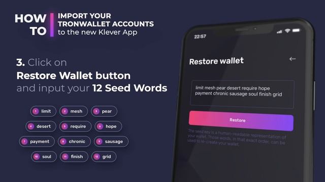Tutorial: How To Import Your TronWallet Accounts To The New Klever App смотреть онлайн
