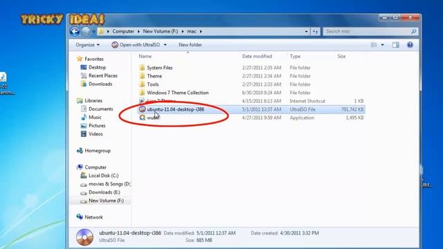 Install Linux Ubuntu 11.04 without USB and CD or Virtualbox full| installation video смотреть онлайн