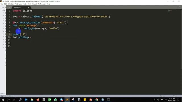 1. Membuat Telegram Bot Sederhana смотреть онлайн